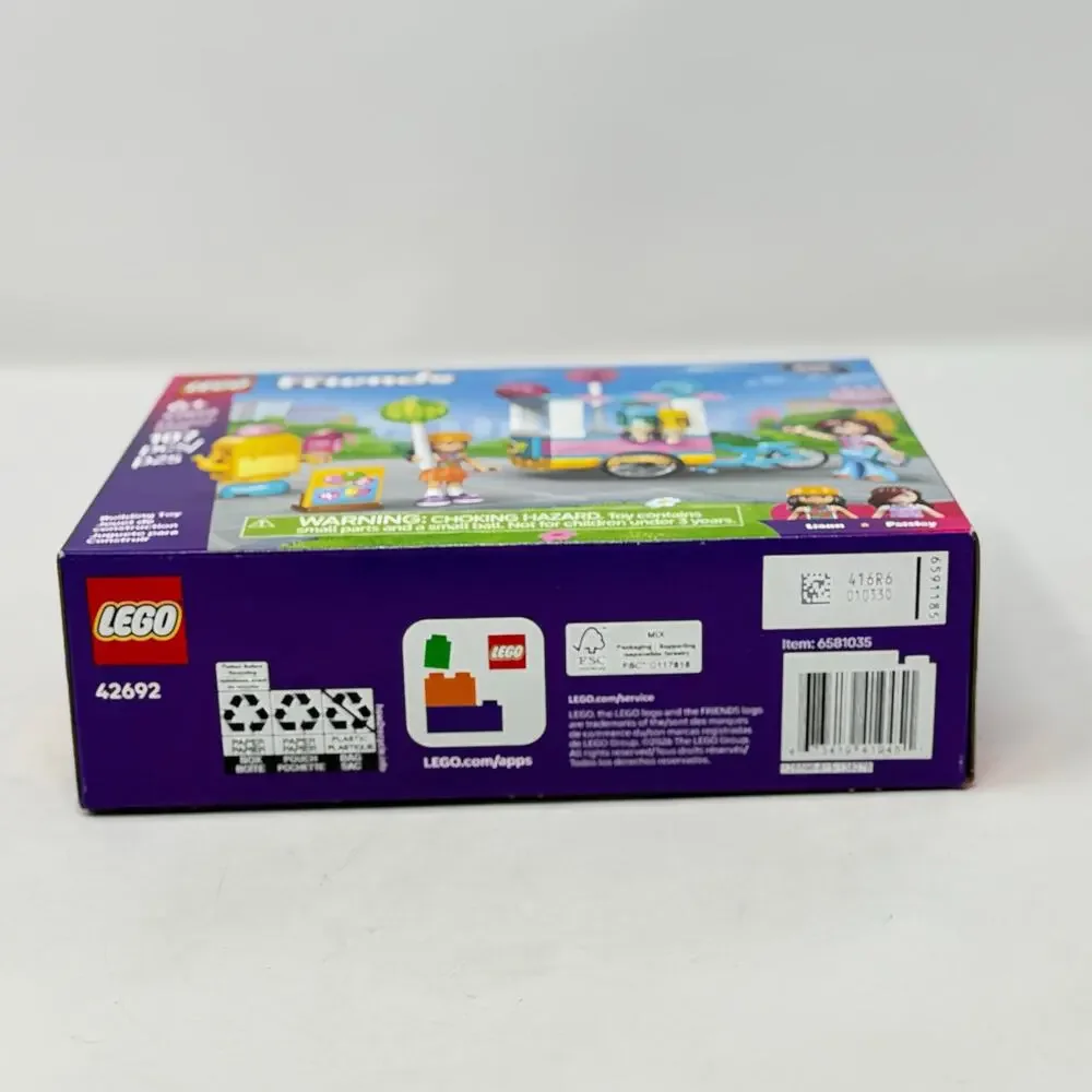 LEGO Friends 42692 Ice Cream Stand Building Set 107 Pieces NIB Gift New